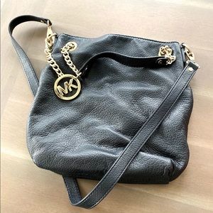 Michael Kors Cross Body Black + Gold